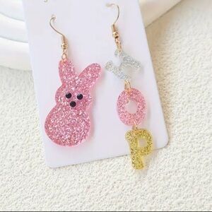 Easter Rabbit Bunny Hop Earrings